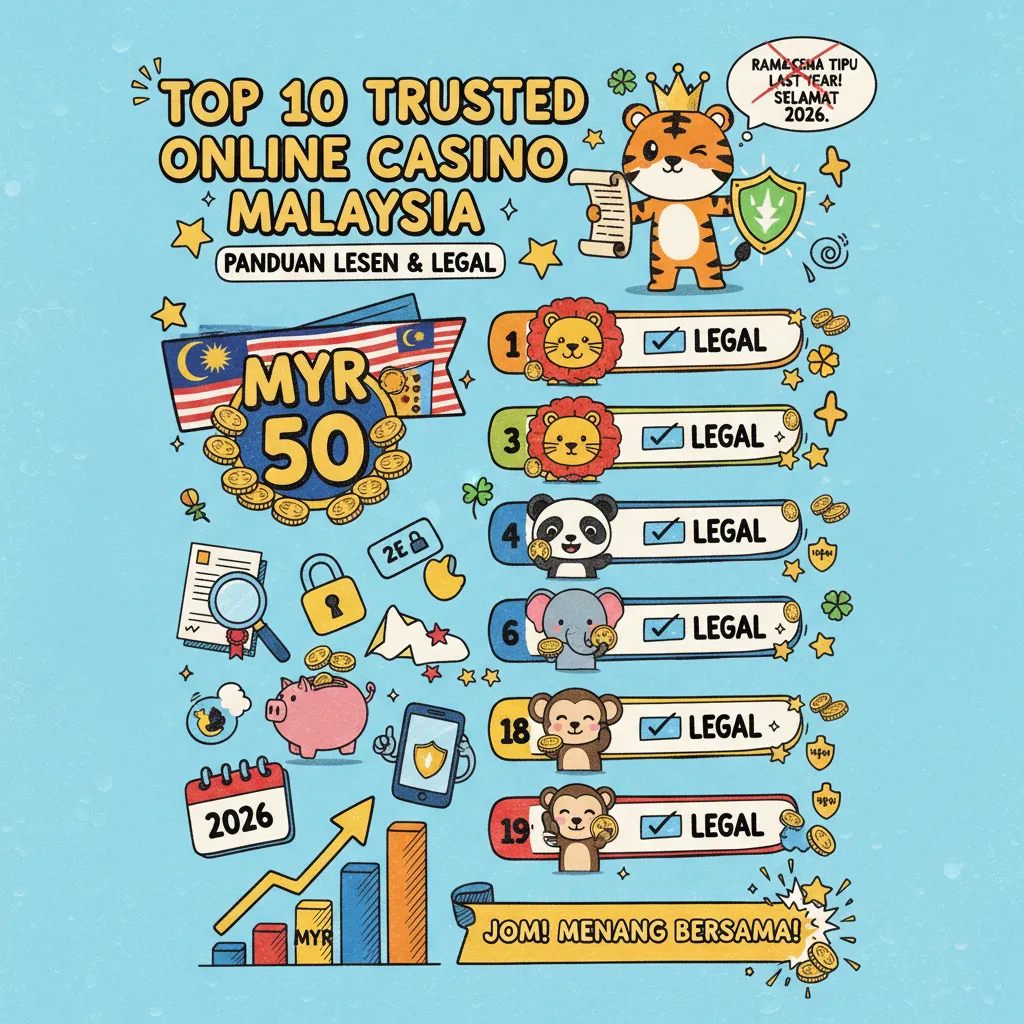 Top 10 Trusted Online Casino Malaysia: Panduan Lesen & Legal